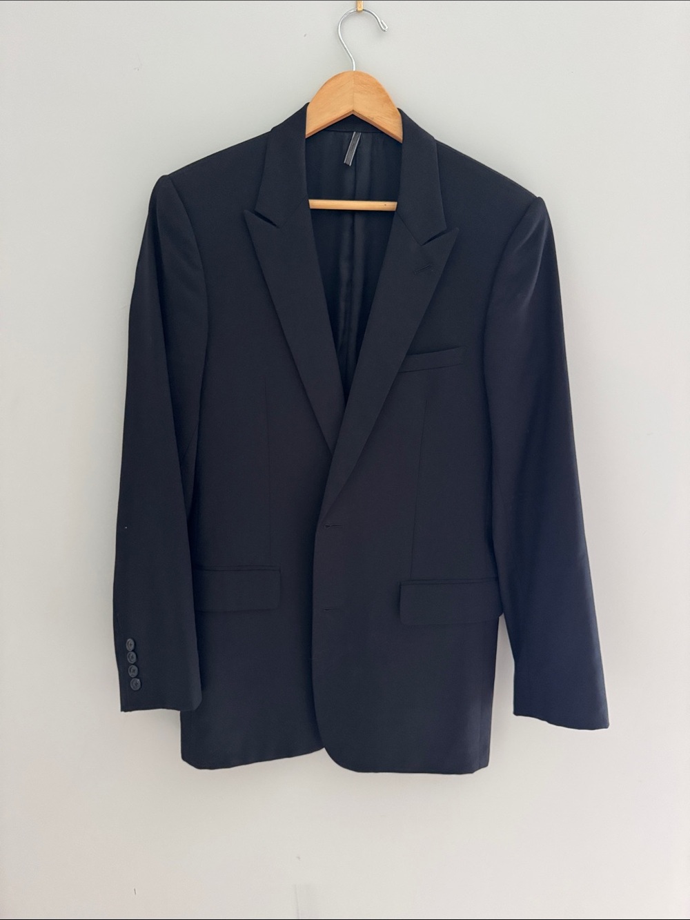 Dior Homme Winter 2006 by Hedi Slimane Men's Black Blazer size 50